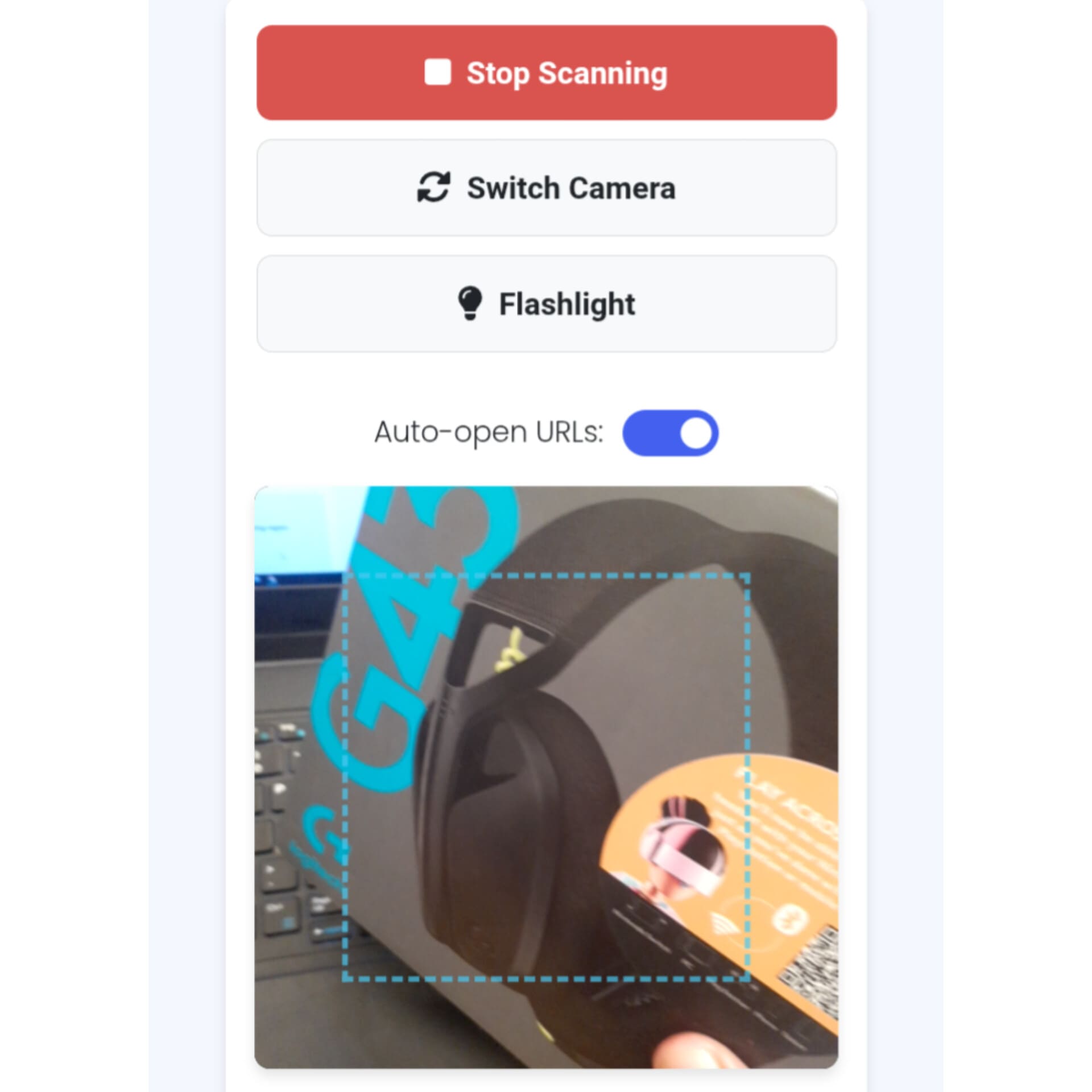 Proper technique for scanning QR codes with smartphone camera